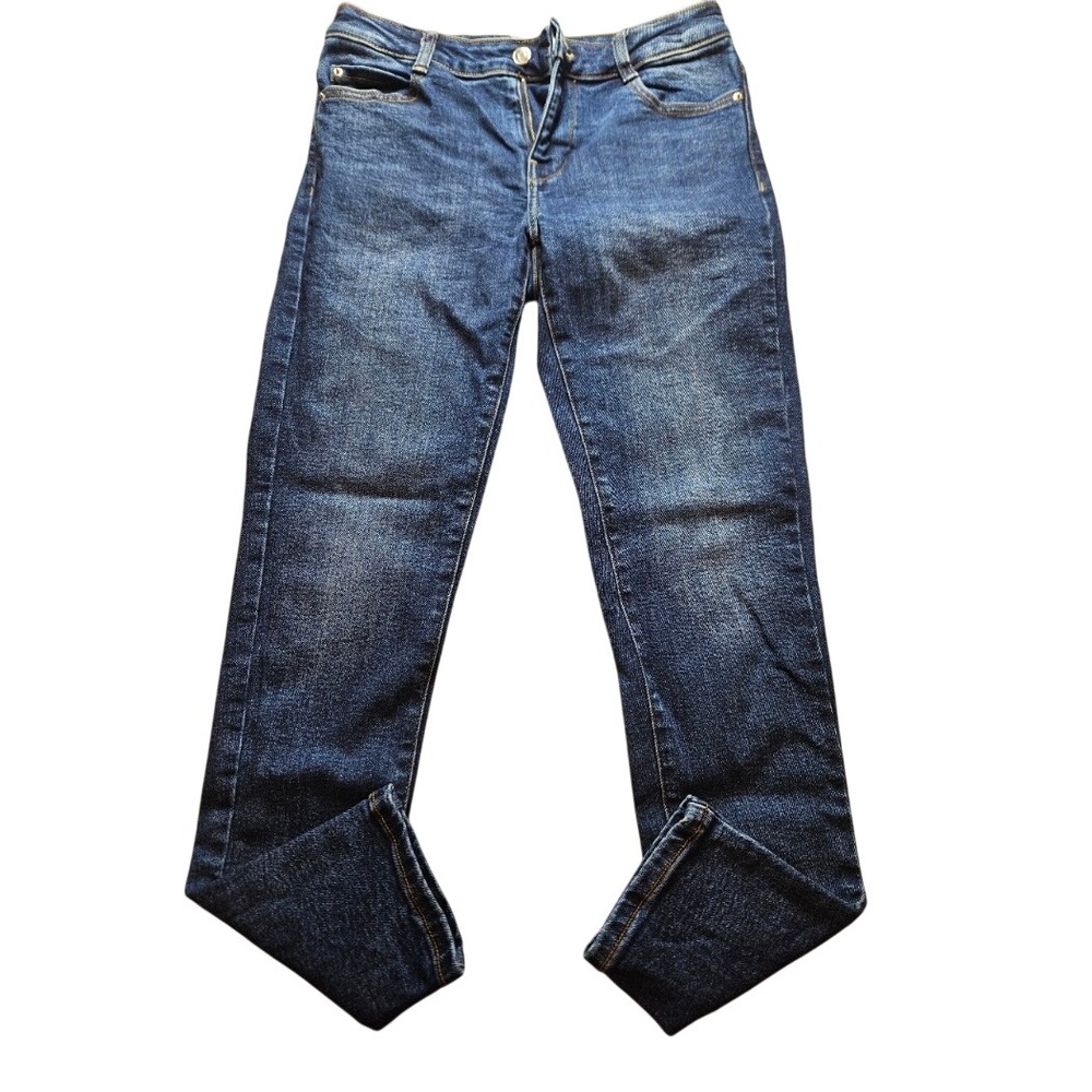 Zara Womens‎ Dark Wash Skinny Jeans Blue Denim Size 6 Stretch Slim Fit Pants